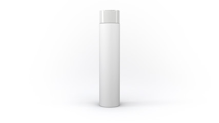 3D Cosmetics Bottle | White