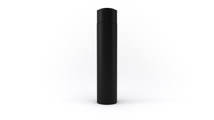 3D Cosmetics Bottle | Matt Black