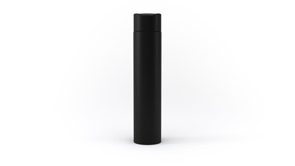 3D Cosmetics Bottle | Matt Black