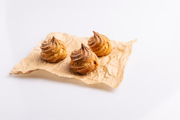 Puff cakes made corn meal flour,  traditional brazilian 