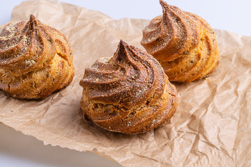 Puff cakes made corn meal flour,  traditional brazilian 