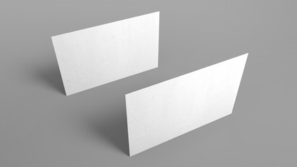 3D Business Cards | White