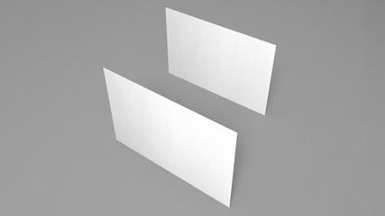 3D Business Cards | White