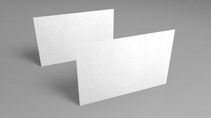 3D Business Cards | White