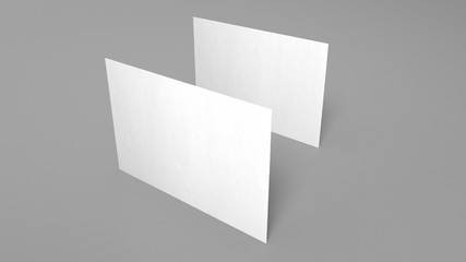3D Business Cards | White