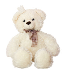 Vintage Teddy bear isolated on white background