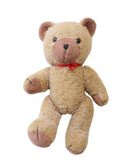 Vintage Teddy bear isolated on white background