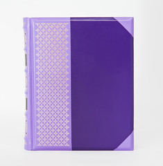 isolated purple book 