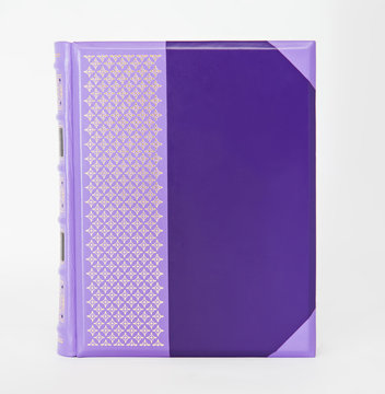 isolated purple book 