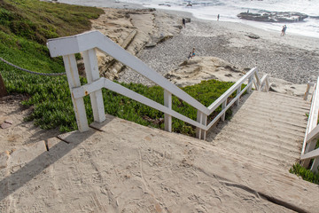 Stairs on beach