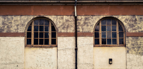 two arched windows