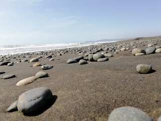 stones on beach