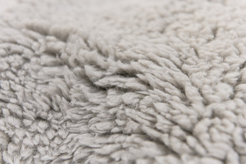 Close-up of new gray carpet texture