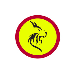 lion head vector icon illustration logo design