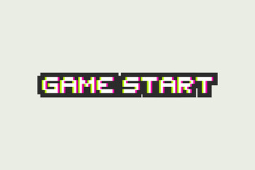 game start message - obrazy, fototapety, plakaty