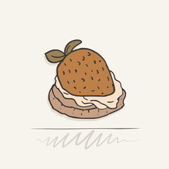 tasty appetizer illustration