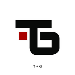 letter T and G concepts ready to use, TG icon, creative initials letter symbol