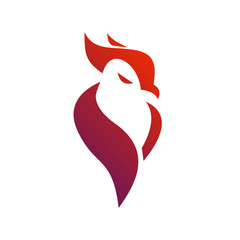 Owl Silhouette Logo Design Vector