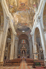 Fototapeta na wymiar MODENA, ITALY - APRIL 14, 2018: The of church Chiesa di San Bartolomeo.