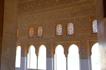 beautiful Moorish Style design of Alhambra Granada - Andalusia, Spain, Europe 