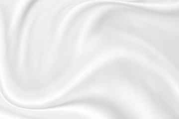 Fototapeta premium abstract smooth elegant white fabric texture background,flowing satin waves