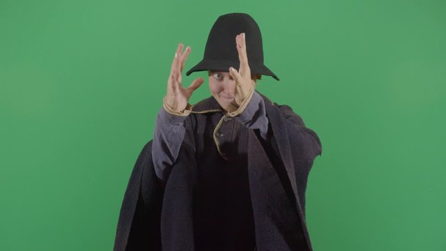Woman Magician Eating Something Huge