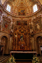 Fototapeta premium Interior of the Carthusian monastery church of the Assumption of Our Lady (Monasterio de la Cartuja) , Granada, Spain.