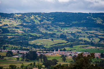 Fototapeta na wymiar Panoramicas en Municipio de Tabio Cundinamarca_Colombia
