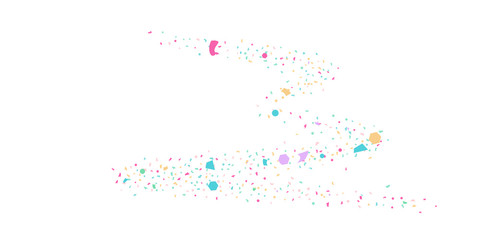 Abstract flying confetti.