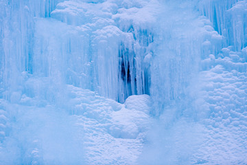 Fototapeta na wymiar Johnston Canyon Winter Ice Falls, Banff National Park, Canada