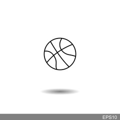 basketball icon. Health and activity icons, sports icons.vector Illustration