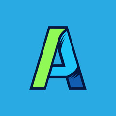 Initial letter A modern logo template for company or business brand