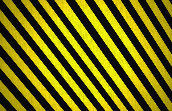 Black stripes pattern or seamless on the yellow background. Set of lines with texure old wall.