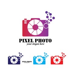 photography concept logo design vector template