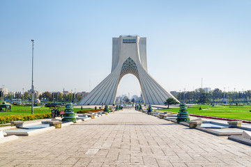 Scenic view of the Azadi Tower (Freedom Tower), Tehran, Iran - Powered by Adobe