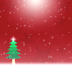 christmas background with tree