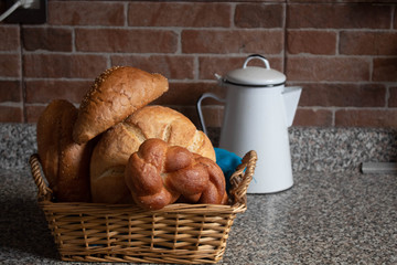 bread basket for breakfast