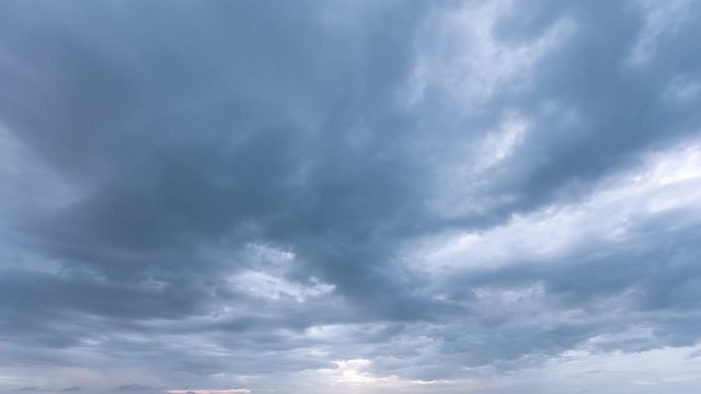 time lapse cloudscape in rainy season in Karon beach Phuket Thailand