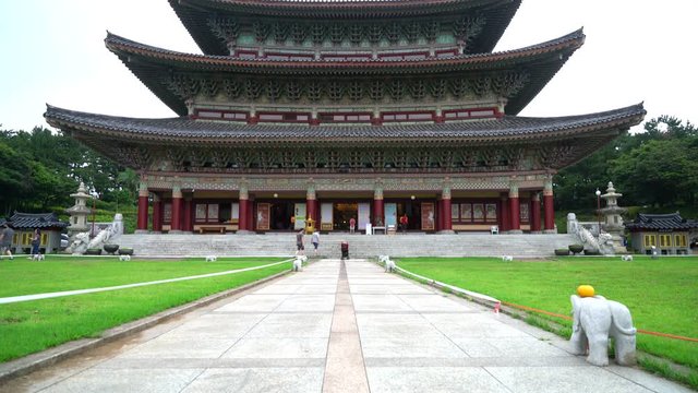 Yakcheonsa Temple in Jeju Island, South Korea