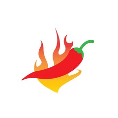 Red Hot Chili logo designs concept vector, Spicy Pepper logo designs template