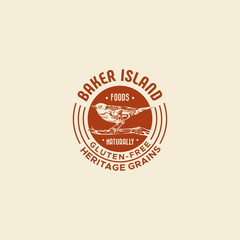 Fototapeta premium baker island logo consept tamplate
