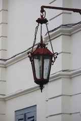 ancient antique lamps in the building