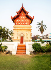 Fototapeta premium Wat Phra Sing Temple located in Chiang Mai Province, Thailand