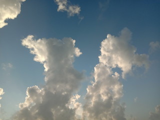 blue sky with clouds