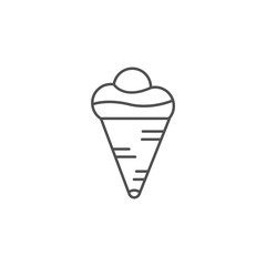 Ice cream vector icon. Ice cream vector illustration