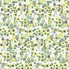 Abstract seamless pattern, Background, Texture, Geometrical elements of a square form, Free position, Graphic mosaic, On white.