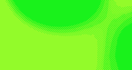 Green yellow pop art background abstract vector comics style blank layout template with clouds beams and isolated dots pattern. For sale banner for your designe 1960s. with copy space eps10
