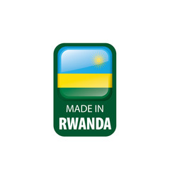 Rwanda flag, vector illustration on a white background