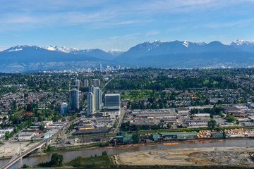 Obraz premium Aerial View of Vancouver, British Columbia, Travel in summer, Holiday in Canada