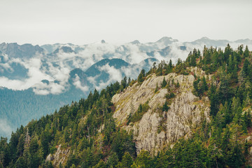 Misty mountains